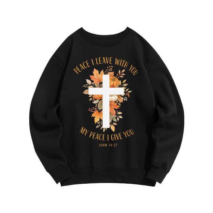 Christianartworkshop Jesus Herbst Kürbis Grafik Kuscheliges Fleece Sweatshirt - image 10