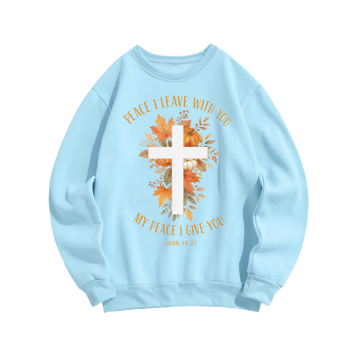 Christianartworkshop Jesus Herbst Kürbis Grafik Kuscheliges Fleece Sweatshirt - image 13