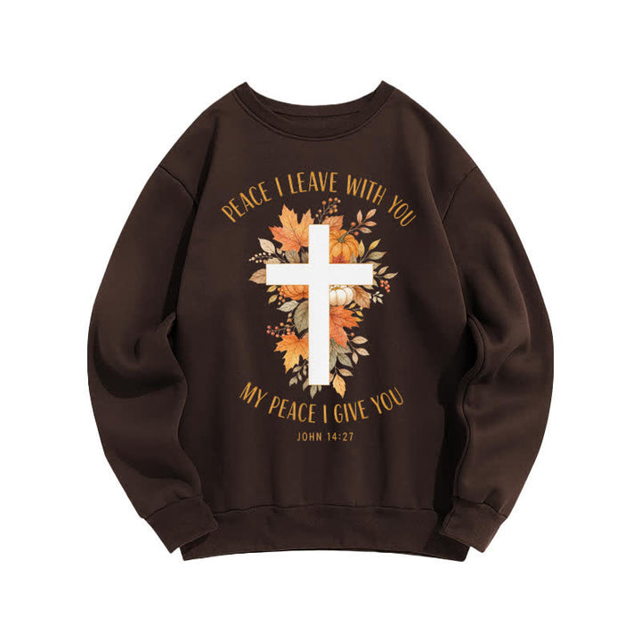 Christianartworkshop Jesus Herbst Kürbis Grafik Kuscheliges Fleece Sweatshirt - image 7