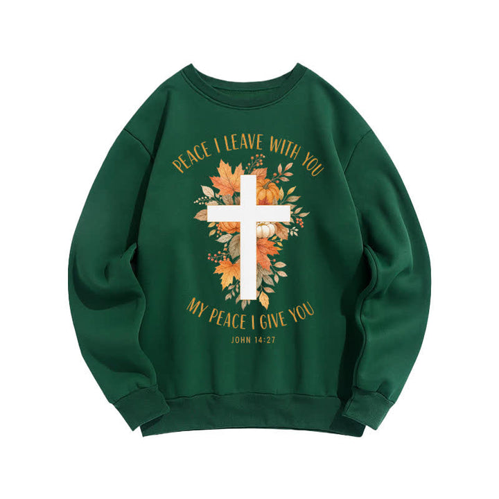 Christianartworkshop Jesus Herbst Kürbis Grafik Kuscheliges Fleece Sweatshirt - image 16