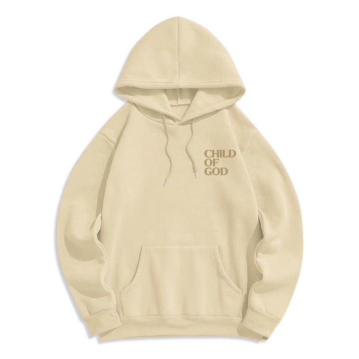 Christianartworkshop Kind Gottes Minimalistischer Statement-Pullover Fleecegefütterter Polyester-Hoodie - image 16