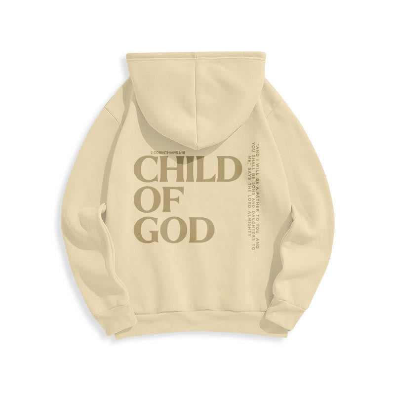 Christianartworkshop Kind Gottes Minimalistischer Statement-Pullover Fleecegefütterter Polyester-Hoodie - image 17