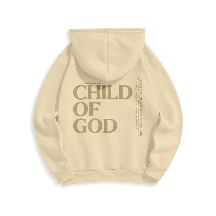 Christianartworkshop Kind Gottes Minimalistischer Statement-Pullover Fleecegefütterter Polyester-Hoodie - image 17