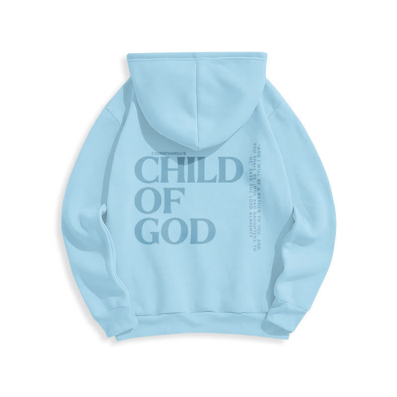 Christianartworkshop Kind Gottes Minimalistischer Statement-Pullover Fleecegefütterter Polyester-Hoodie - image 10