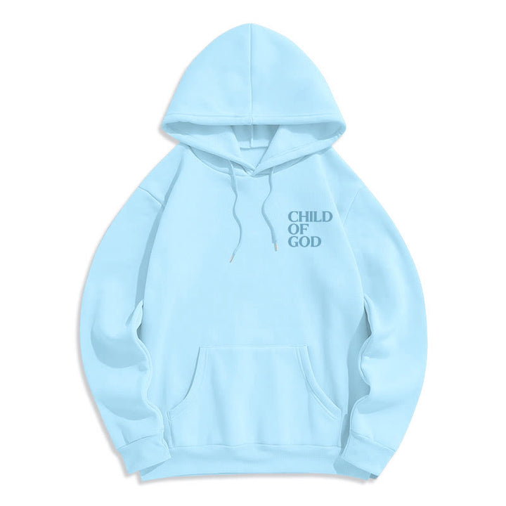 Christianartworkshop Kind Gottes Minimalistischer Statement-Pullover Fleecegefütterter Polyester-Hoodie - image 11