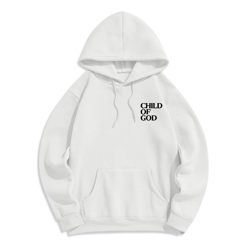 Christianartworkshop Kind Gottes Minimalistischer Statement-Pullover Fleecegefütterter Polyester-Hoodie - image 2