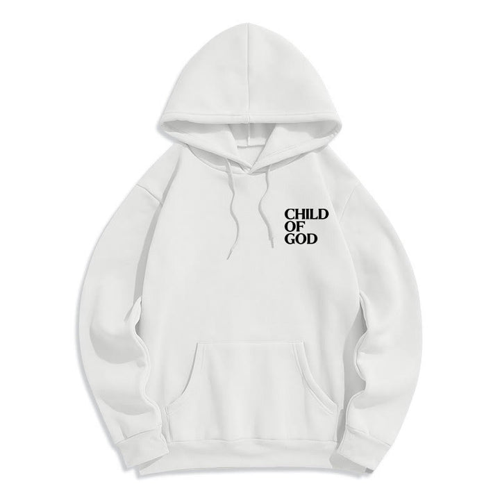 Christianartworkshop Kind Gottes Minimalistischer Statement-Pullover Fleecegefütterter Polyester-Hoodie - image 2